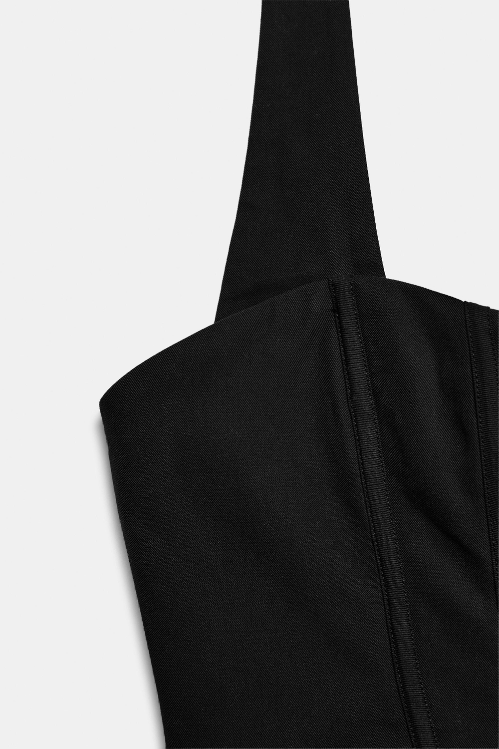 ZARA ТОП-КОРСЕТ, ЧЕРНЫЙ