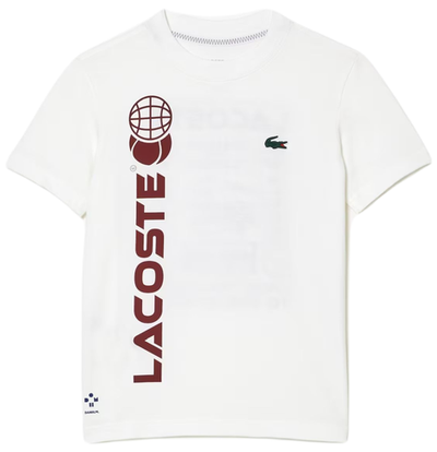 Футболка для мальчика теннисная Lacoste Cotton Jersey Tennis T-Shirt - white