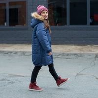 Аляска зимняя удлиненная подростковая "Голубика"