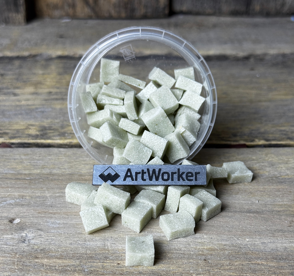 Зеленая колотая смальта FD05 10x10 мм | ArtWorker