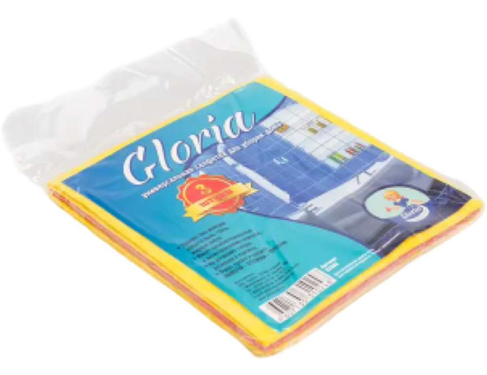 Салфетки вискозные 3шт Gloria
