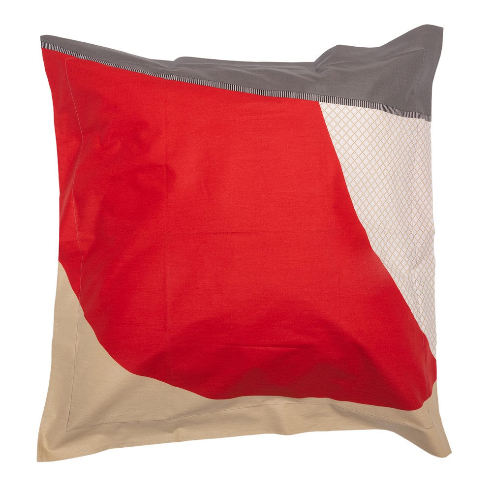 Наволочка FUSION ROUGE 65х65 Blanc des Vosges 65x65 Красный
