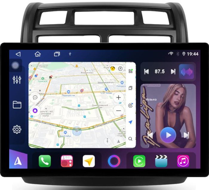 Магнитола для KIA Sportage 2 2008-2010 - FarCar BX877 монитор 13" 2K QLED на Android 13, Быстрая, CarPlay, 4G SIM-слот