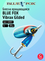 Блесна рыболовная вращающаяся Blue Fox Vibrax Gilded №0, 3 г, GDBST