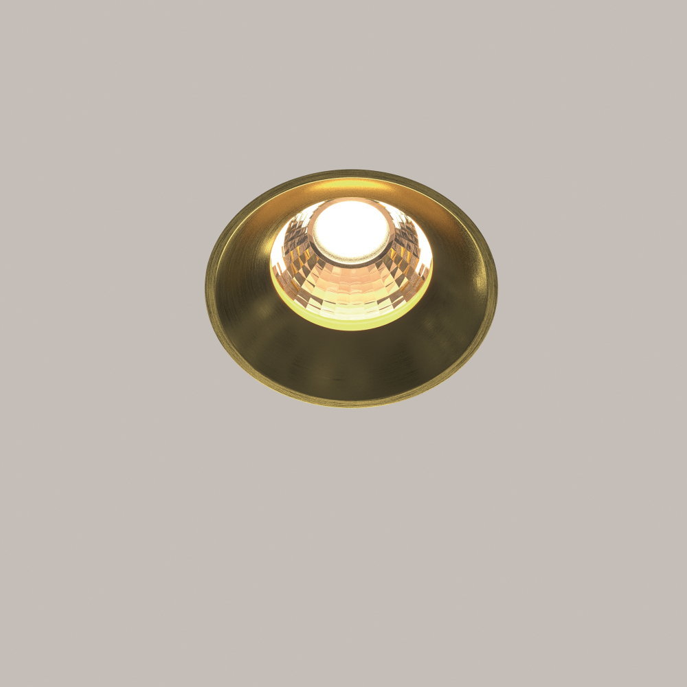 Встраиваемый светодиодный светильник Maytoni Round DL058-12W3K-TRS-BS