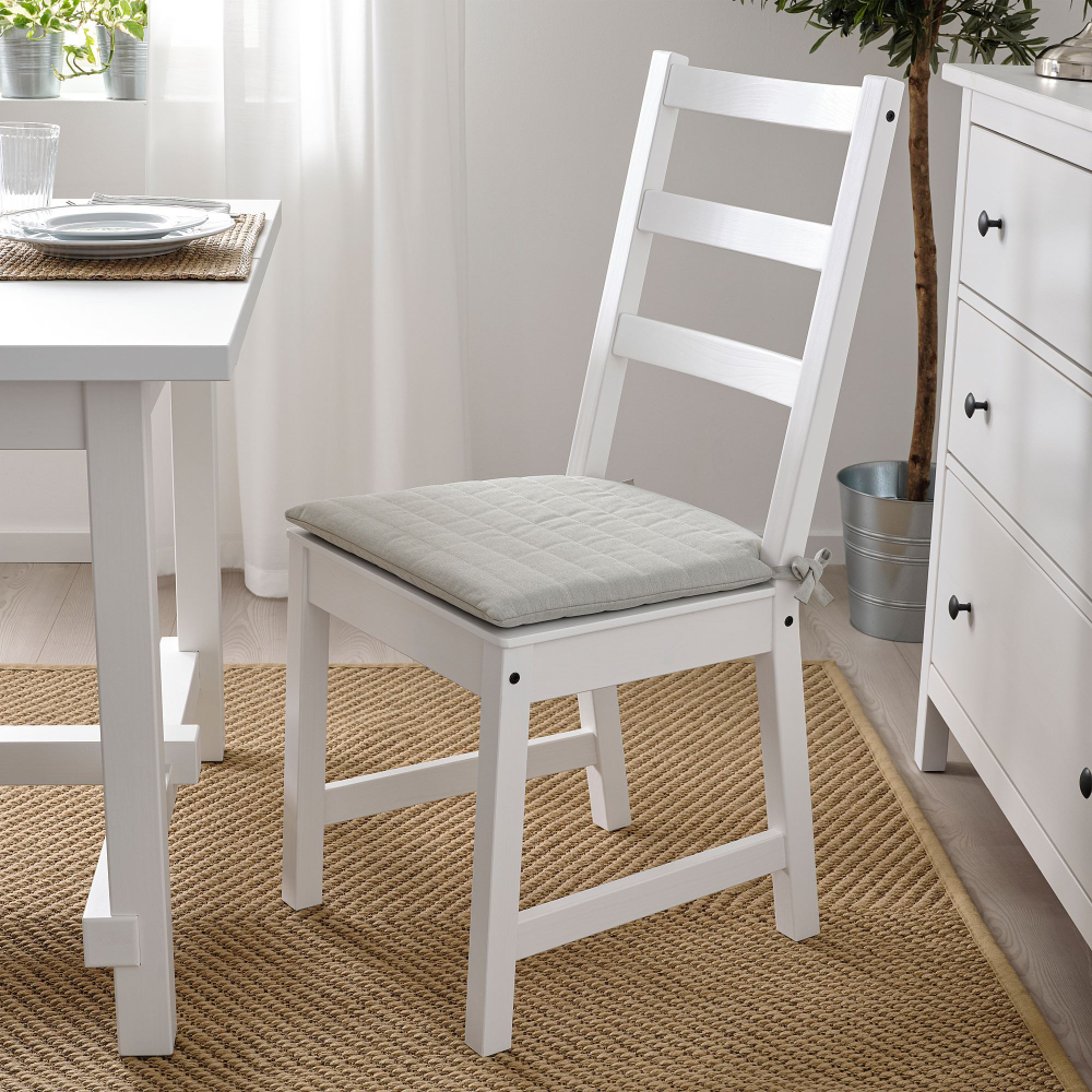 Подушка на стул IKEA NORDVIKEN (НОРДВИКЕН), Бежевый, 44 / 40х43х4 см