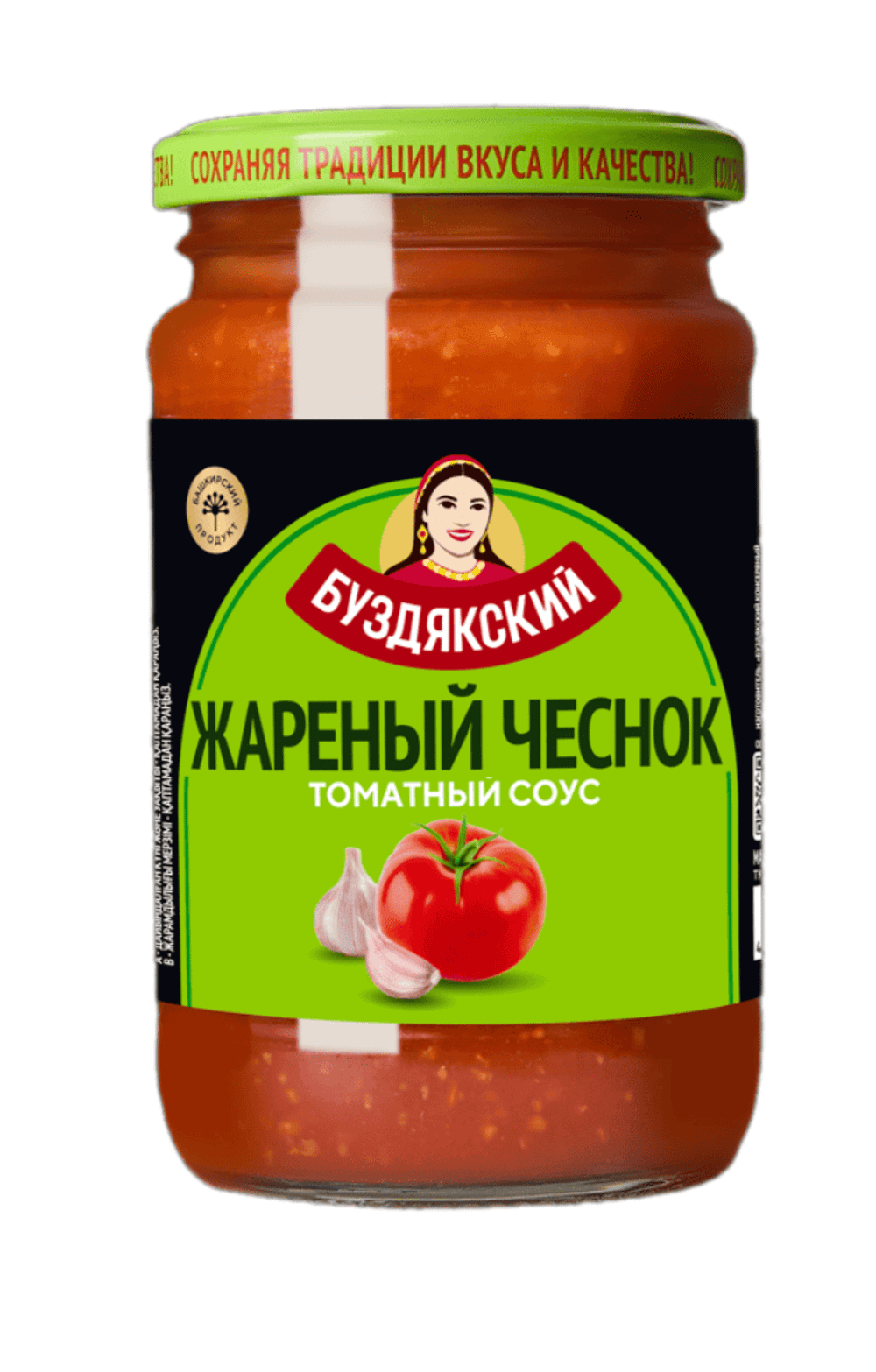 Буздякский Соус томатный жареный чеснок 350гр/8 твист