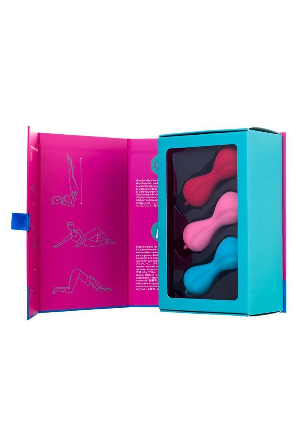 Набор из трёх двойных вагинальных шариков Satisfyer Power Balls (Цвет: разноцветный)