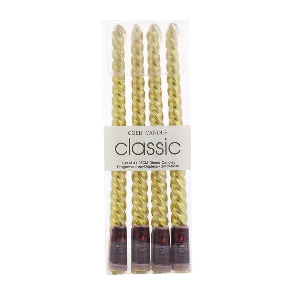 Декоративные свечи "Classic", золотые Декоративные свечи "Classic", золотые