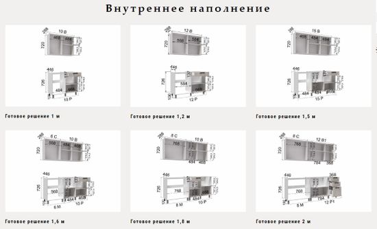 Кухня КИТО 1000, 1200, 1500, 1600, 1800, 2000