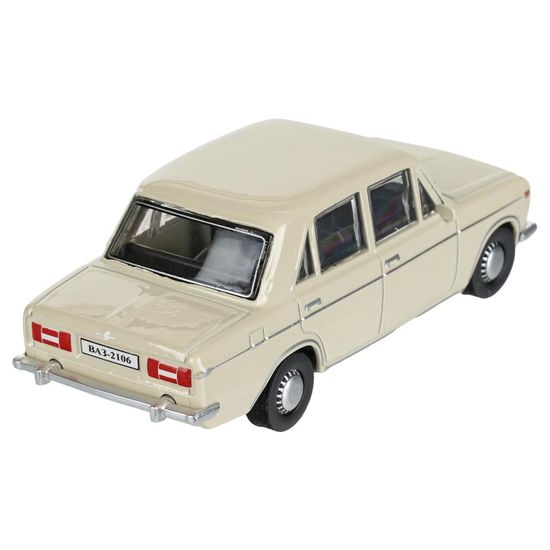 Машина металл LADA lada 2106 длина 10,5 см, инерц, бежевый, кор. Технопарк