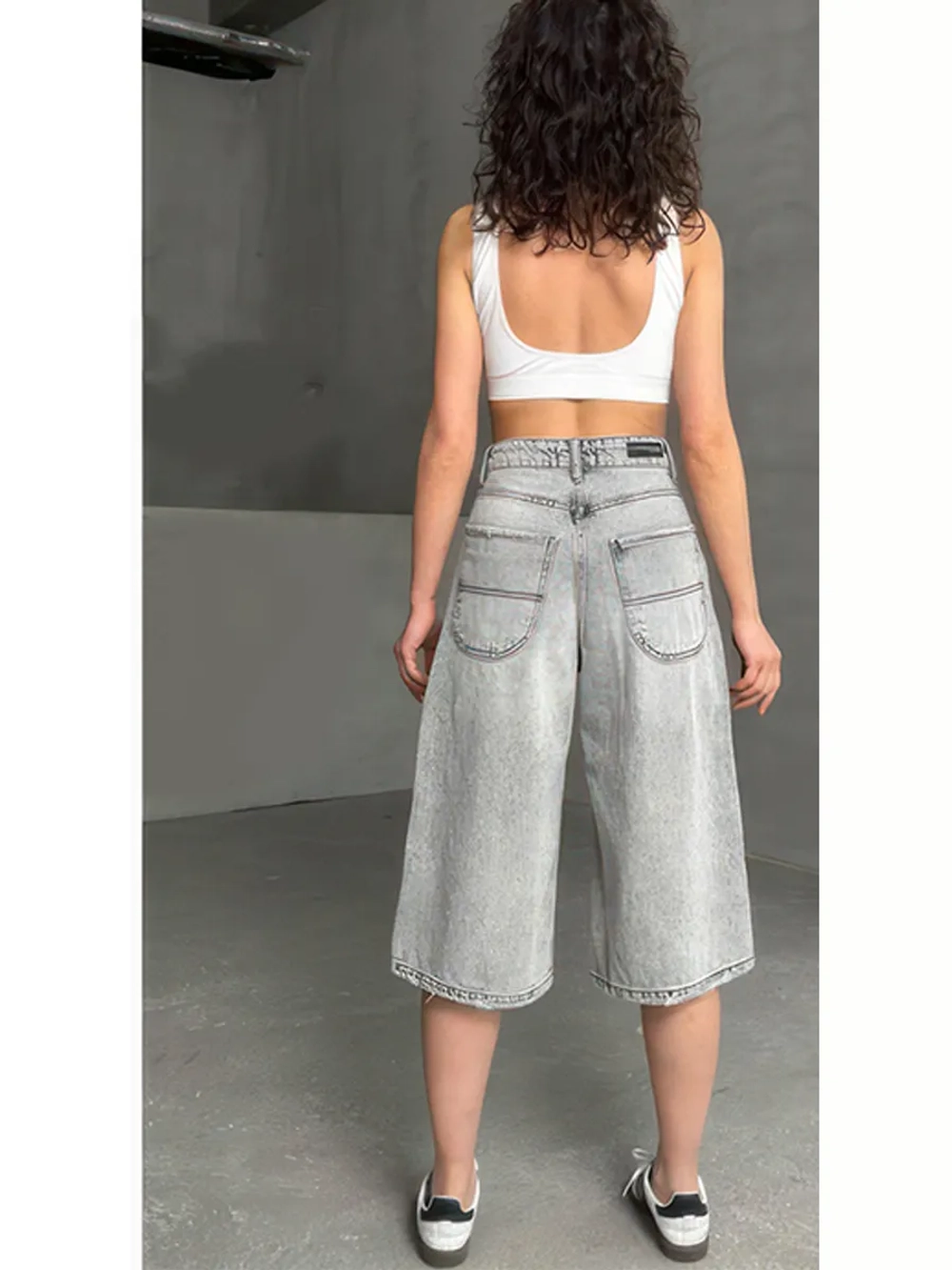 Шорты джинсовые удлиненные Багги baggy