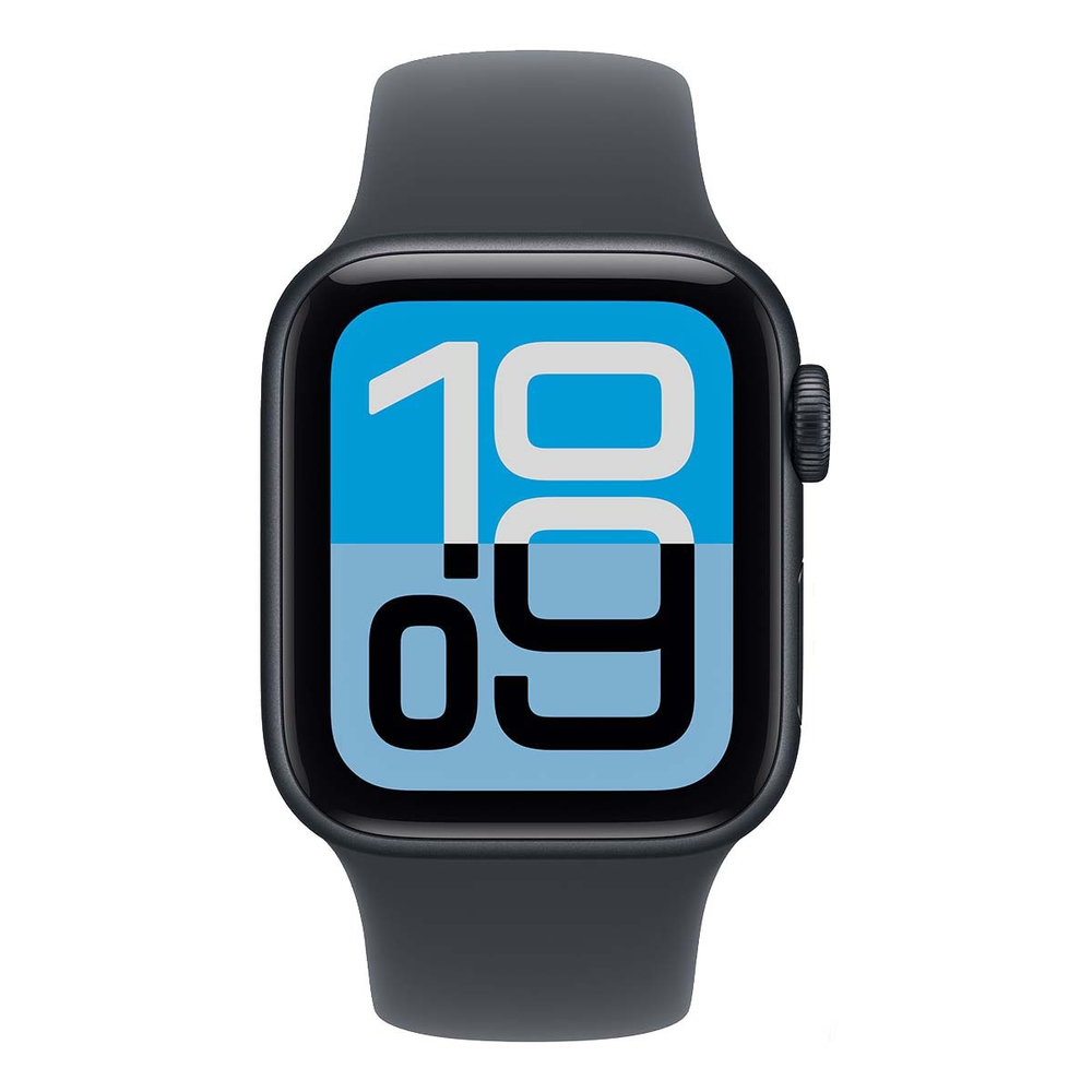Apple Watch SE 3 (2025), 40 мм корпус из алюминия цвета «Midnight», ремешок Sport Band размера S/M цвета «Midnight»
