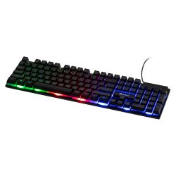 Клавиатура Intro KG380 игровая проводная с подсветкой черная | Клавиатуры