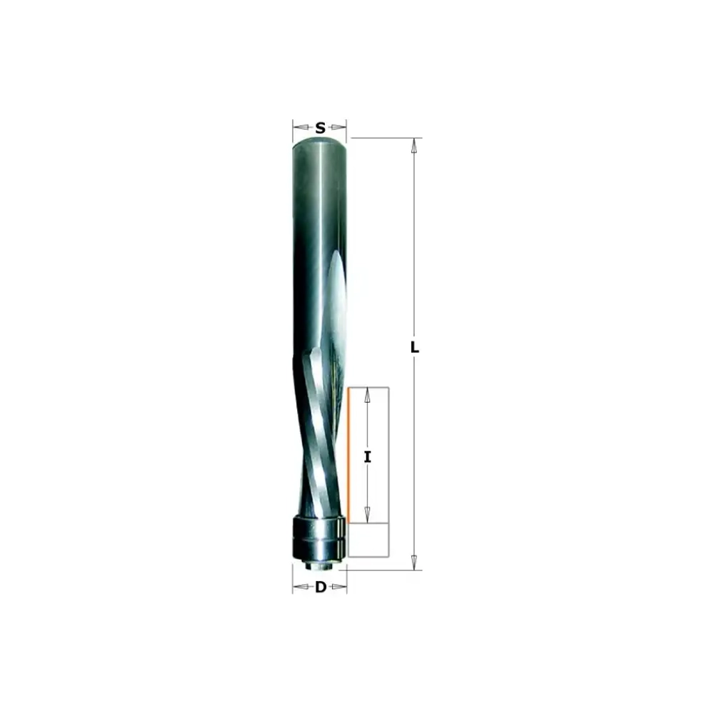 Фреза спиральная монолитная 12,7x50,8x114 Z=2 S=12 RH CMT 192.127.11B