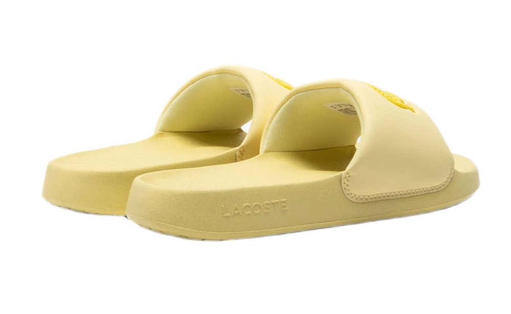 Сланцы Lacoste Serve Slide 1.0 — светло-жёлтый/жёлтый