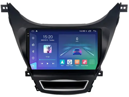 Магнитола для Hyundai Elantra 5 MD 2011-2013 - Parafar PF360RN2K на Android 13, Быстрая, QLED+2K, CarPlay, 4G SIM-слот