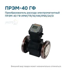 Преобразователь расхода электромагнитный ПРЭМ-40 ГФ ИМИ/TR/16/НЖ/IP65/24/D