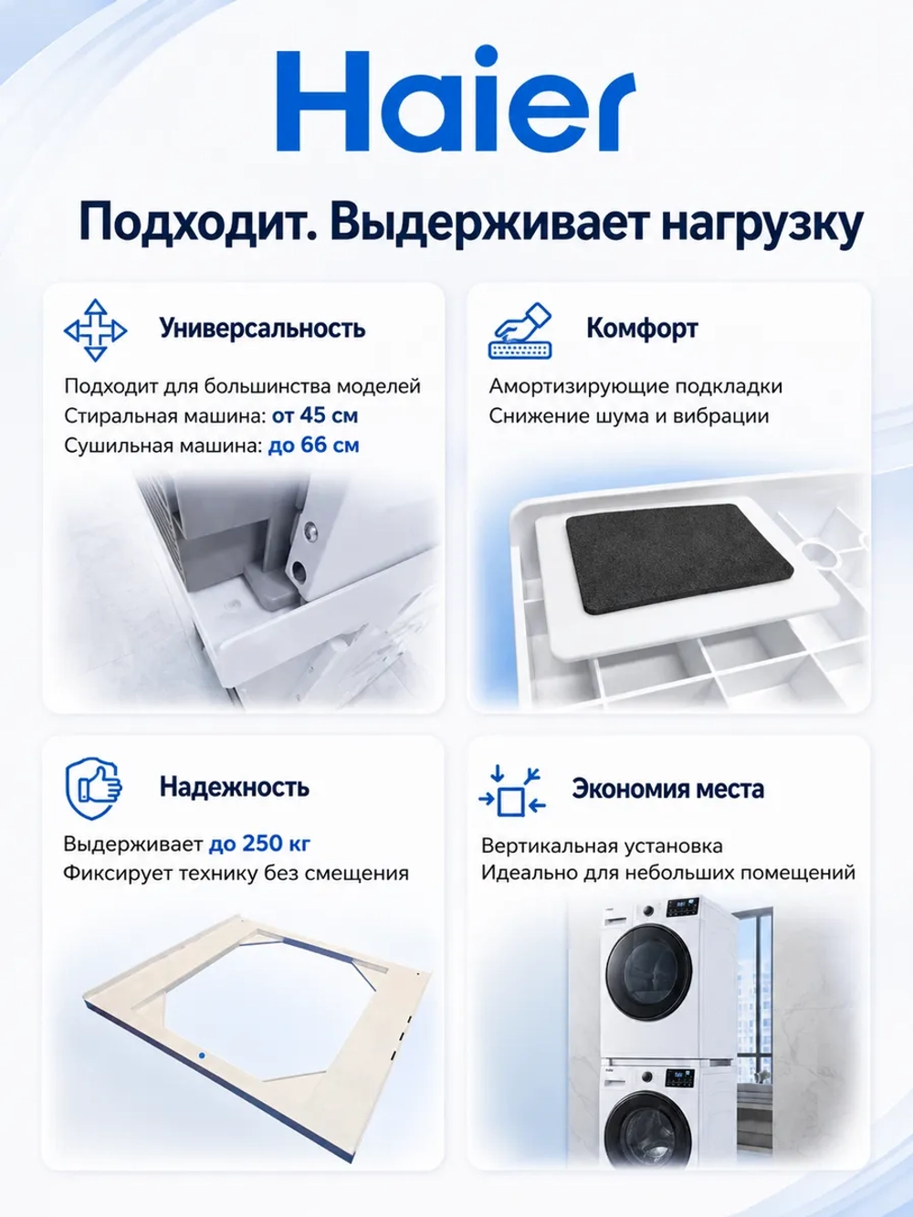 Соединительный элемент для сушильной машины Haier