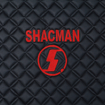 Ковры Shacman X-3000 рестайлинг (экокожа, черный, красный кант, красная вышивка)