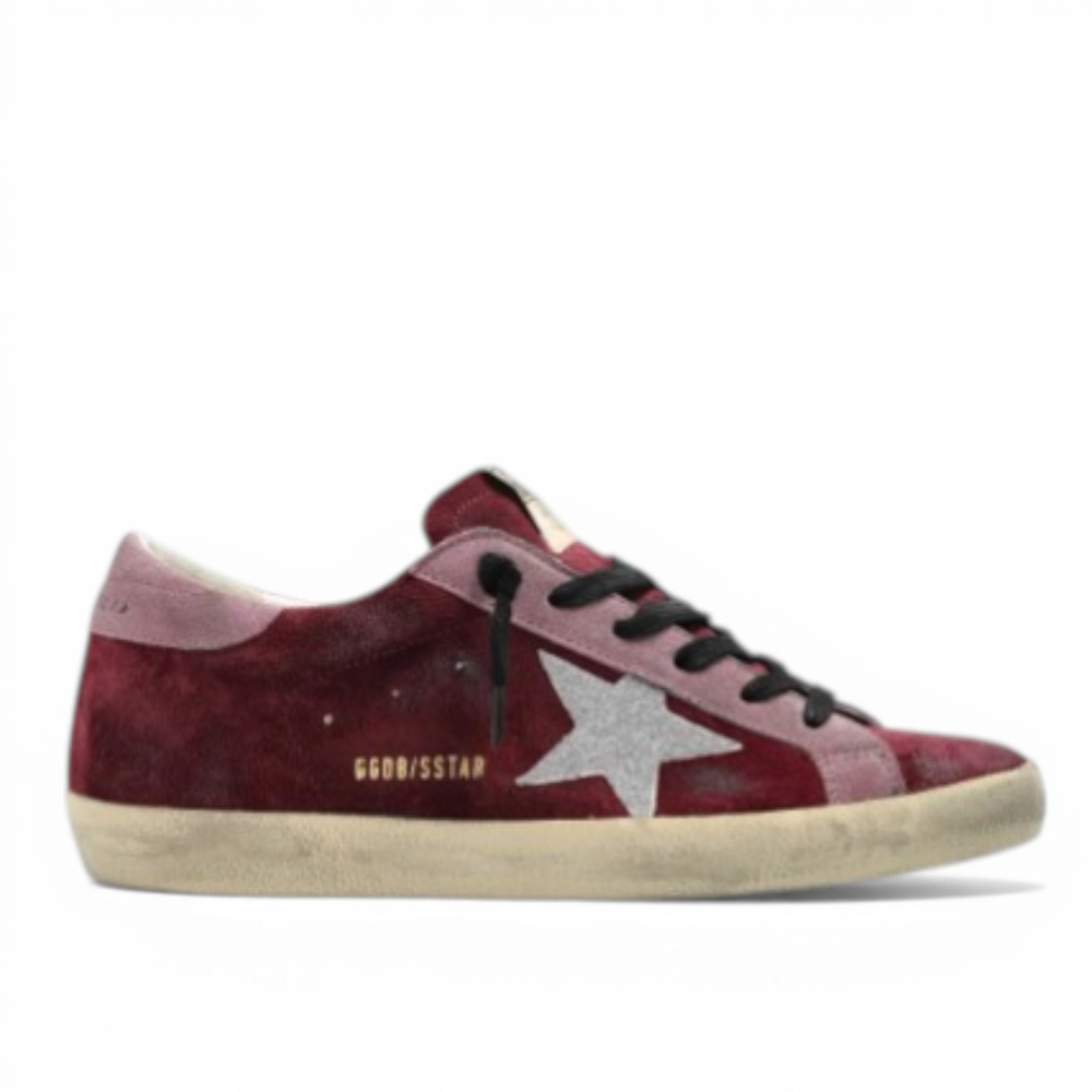 Женские кеды Golden Goose Super-Star sneakers Bordo