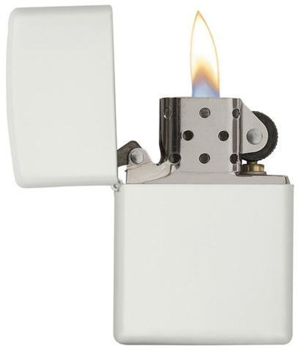 Зажигалка Zippo Classic с покрытием White Matte (214) 3