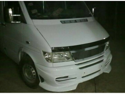 Защита капота 02090 VW T-4 (прямые фары) клеющаяся