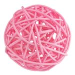 Шары декоративные из ротанга 9 см, 6 шт, №08 т. розовый, Blumentag BRF-9