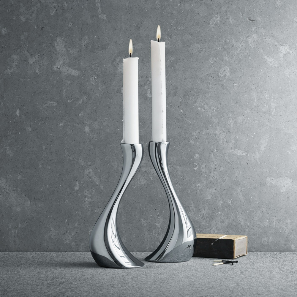 Набор подсвечников Georg Jensen Cobra, 20 см (2 шт.)
