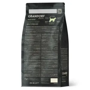 Сухой корм GRANDORF Fresh Cat STERILISED Duck&Sweet Potato для стерилизованных кошек из свежего мяса утки с бататом