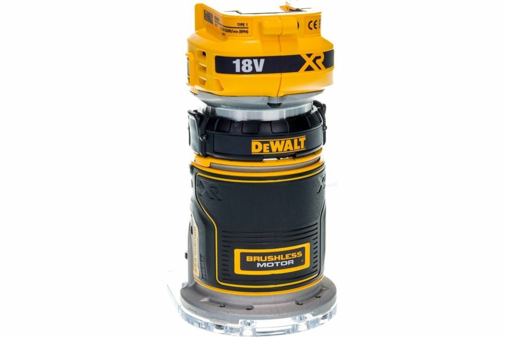 Аккумуляторный кромочный фрезер DEWALT DCW600N-XJ, 18 В XR, 16000–25500 об/мин, цанга 8 мм, без АКБ и ЗУ