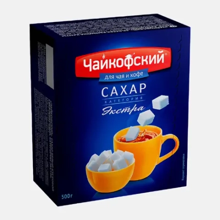 Сахар Чайкофский белый кусковой 500г