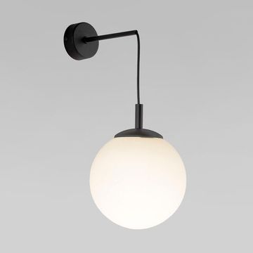 Настенный светильник со стеклянным плафоном 1*Е27 10435 чёрный Esme TK Lighting