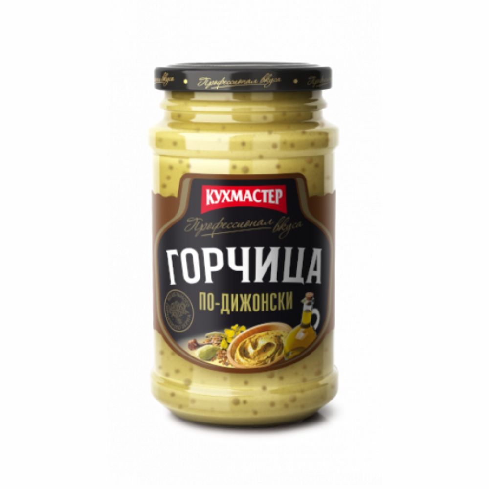 Горчица столовая "По-Дижонски" Кухмастер 210гр