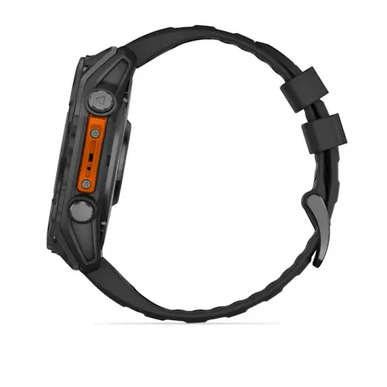 Мультиспортивные GPS часы Garmin Fenix 8X (51 mm) AMOLED Slate Gray with Black Silicone Band 010-02905-00
