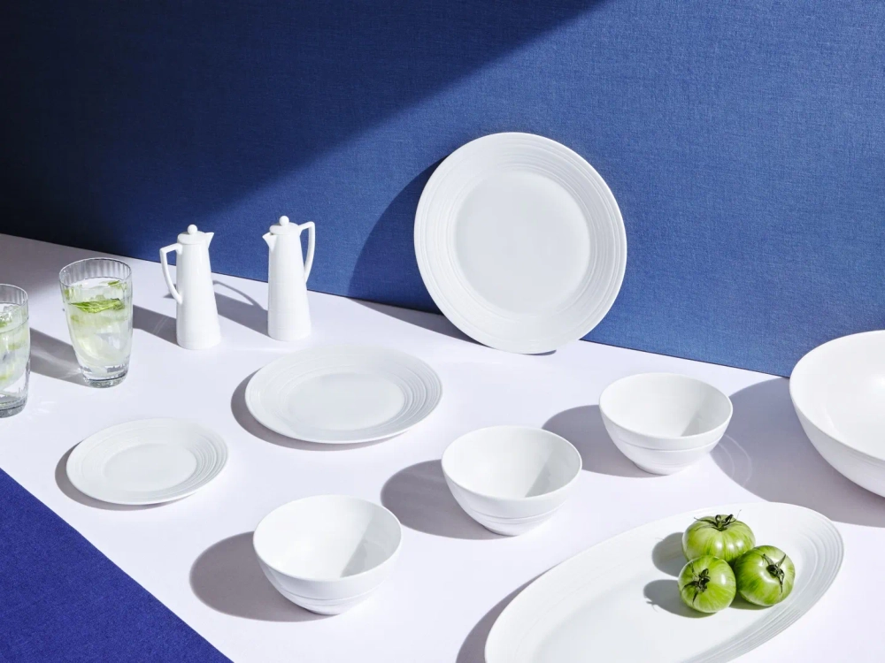 Wedgwood Jasper Conran Белая миска Strata 18 см EAN 701587293761