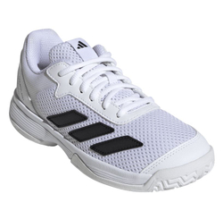 Детские теннисные кроссовки Adidas Courtflash K - cloud white/core black/cloud white