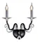 Бра NewRgy B8216/2W BLACK+CH, 2×40 Вт, хромированное и чёрное