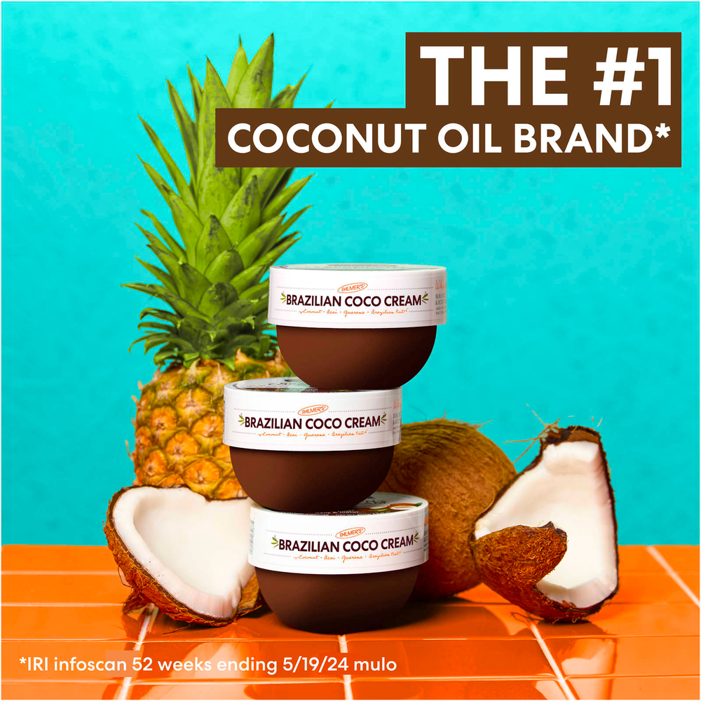 Palmer's, Coconut Oil Formula® с витамином E, бразильский кокосовый крем, взбитый, 250 г (8,8 унции)