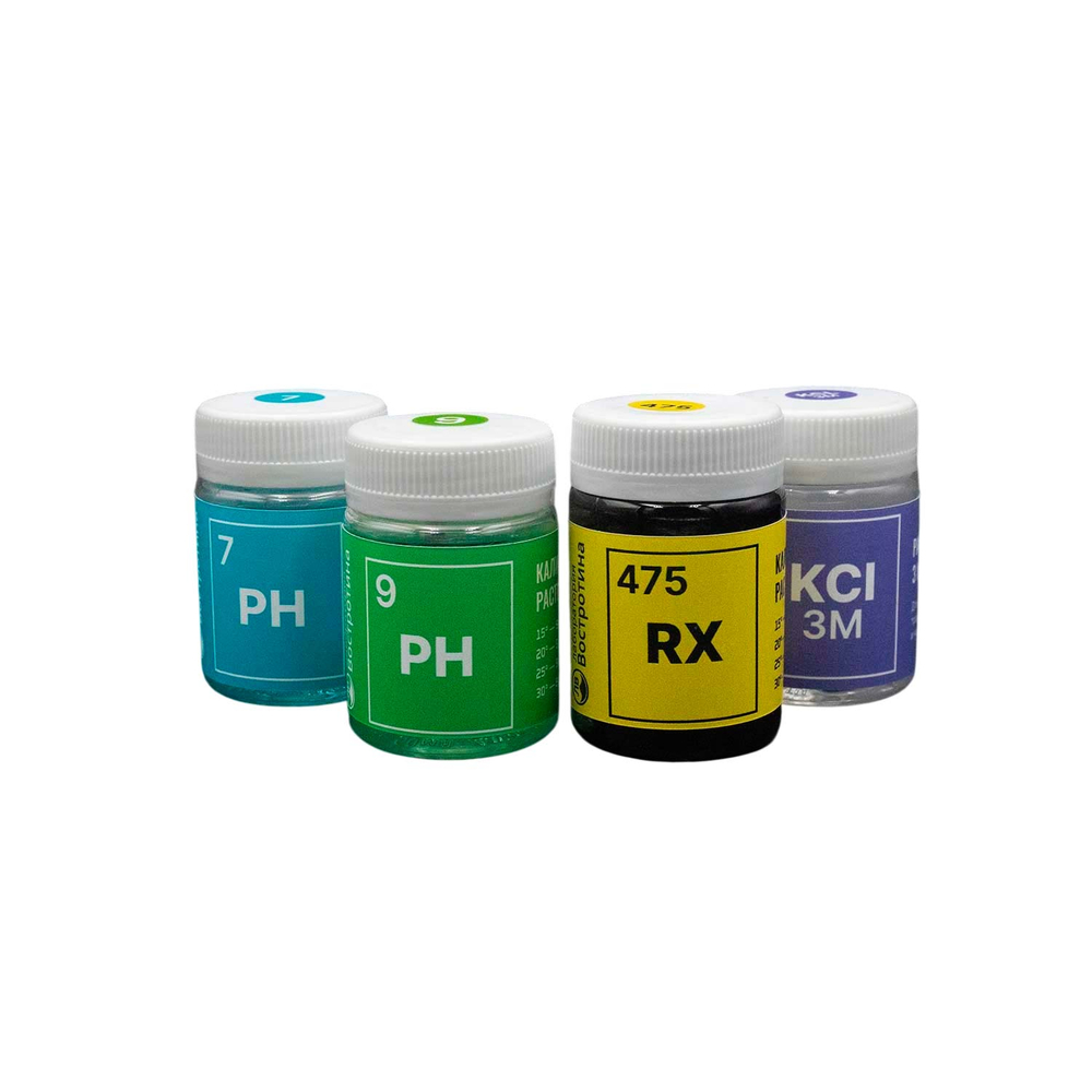 Набор №3 для ухода за электродами: pH7, pH9, 475mv, KCl