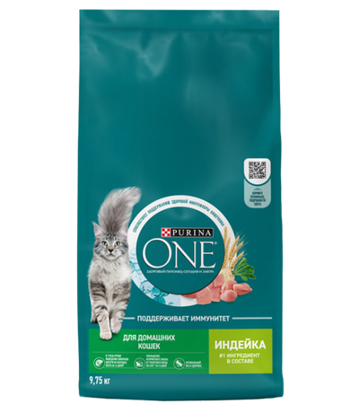 Purina One Adult Cat Индейка 1кг. развес