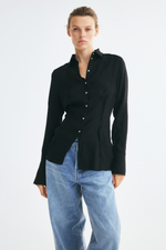 Рубашка из лиоцелла жатая - H&M