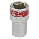 Головка торцевая, 12 мм, двенадцатигранная, CrV, под квадрат 1/2, хромированная Matrix — фото 2