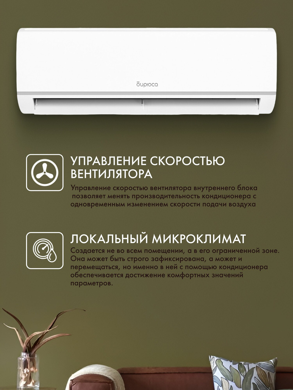 Сплит-система Бирюса B-12LIR/B-12LIQ Legend (инвертор на 35 м ) 4D Air Flow, Toshiba компрессор, Follow Me, самоочистка