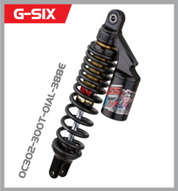 OC302-300T-01AL-388E. Rear shock absorber YSS, 300mm