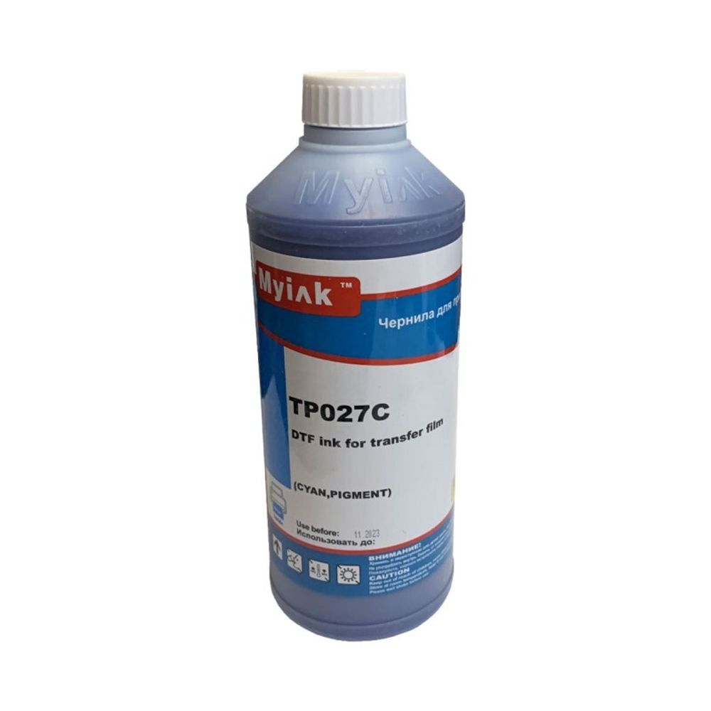 Чернила MyInk TP027C текстильные DTF для EPSON (1л) cyan Чернила MyInk TP027C текстильные DTF для EPSON (1л) cyan