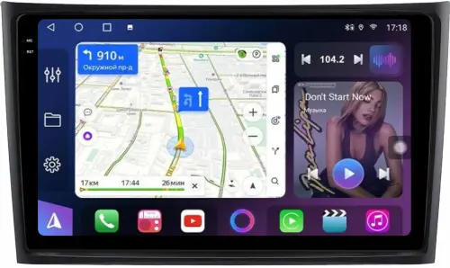 Магнитола для Volvo XC90 2002-2014 (рамка вниз) - FarCar BM10-2K-9560F2 монитор 10.36" 2K QLED на Android 14, Быстрая, CarPlay, 4G SIM-слот