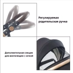 Детская коляска Luxmom 518 3в1 (черный)
