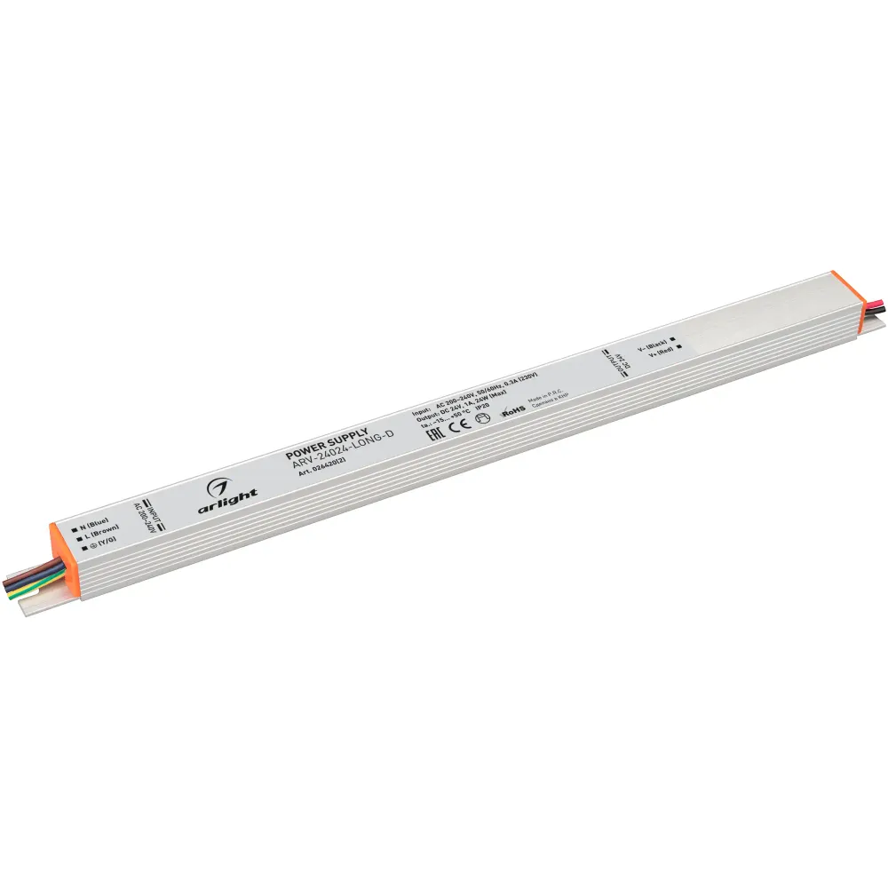 Блок питания ARV-24024-LONG-D (24V, 1A, 24W) (Arlight, IP20 Металл, 3 года) Блок питания ARV-24024-LONG-D (24V, 1A, 24W) (Arlight, IP20 Металл, 3 года)