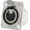 Neutrik NC4FD-LX панельный разъем XLR female с дополнительной защитой от RF помех